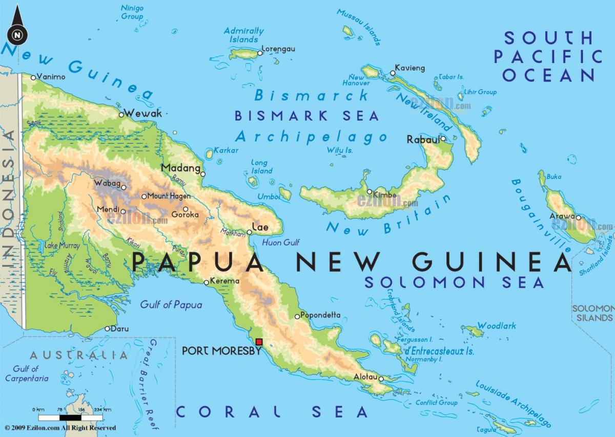 bản đồ của nassau new guinea