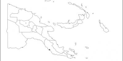 Bản đồ của new guinea phác thảo bản đồ
