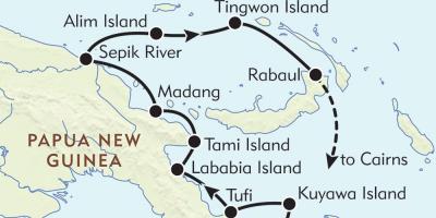 Bản đồ của rabaul new guinea