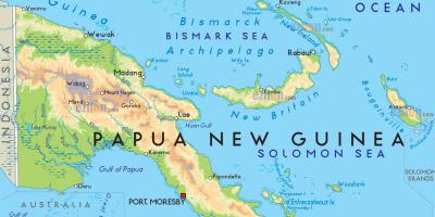 Bản đồ của thành phố new guinea